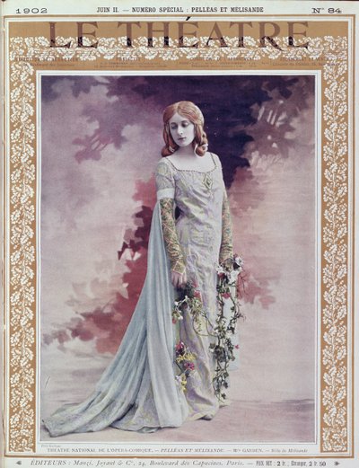 Mary Garden as Melisande, Front Cover of 